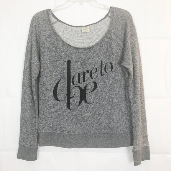 Independent Dare To Be Heathered Gray Sweatshirt Size S - Picture 1 of 11